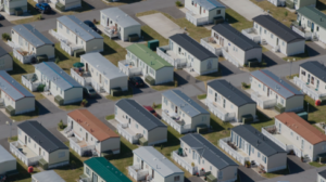 aerial of residential community